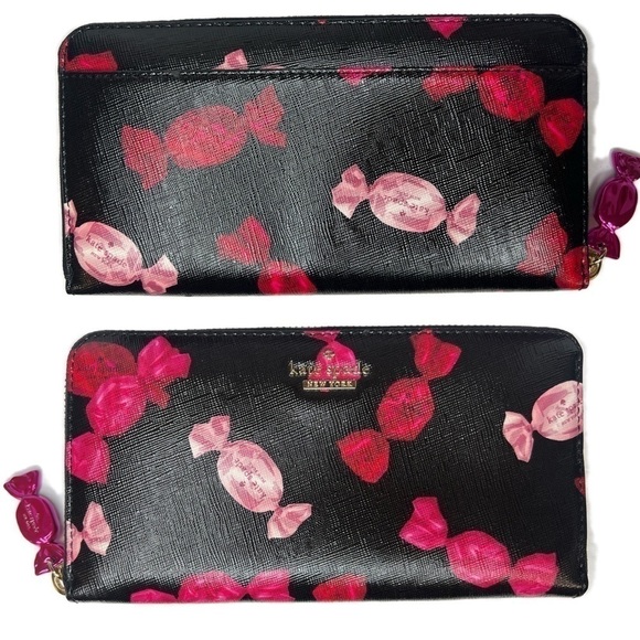 Kate Spade Candy Wrapper Bon Bon Tote Wallet Keychain Boxed Set Cedar Street NWT - Picture 11 of 16